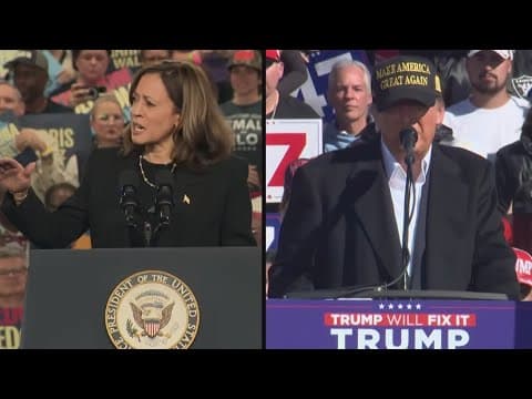 Harris and Trump discuss health care on the campaign trail on the final weekend before Election Day