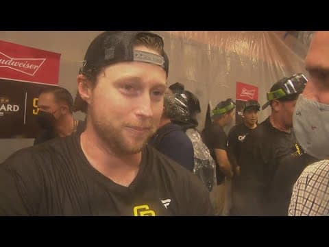 Jake Cronenworth talks about the importance of the Padres win and what it's like celebrating