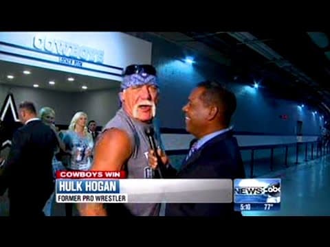 Hulk Hogan | WFAA interviews the wrestling legend after a Dallas Cowboys win in 2013