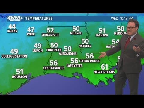 Weather: Cool and cloudy Thursday, rainstorms expected Friday