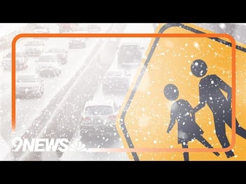 Snow and cold prompt school delays across Colorado