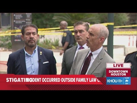 Law enforcement: Deputies, man have shootout near court buildings in downtown Houston