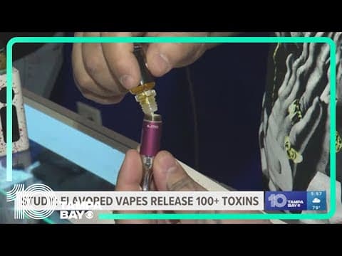 Study: Flavored vapes release hundreds of toxins