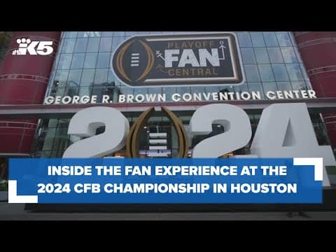 A look at the fan experience for the CFB National Championship in Houston