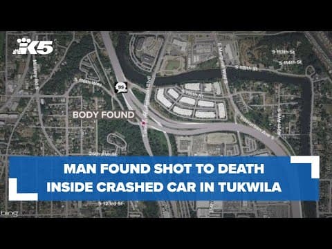Man found shot inside crashed car in Tukwila
