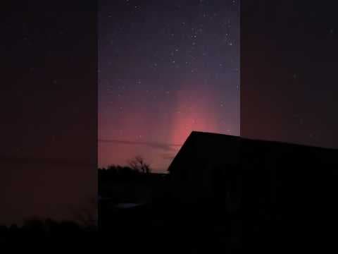 Northern lights captured on video near Fleming, Colorado
