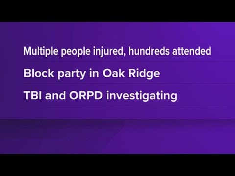 DA: Multiple people injured in shooting during Scarboro block party