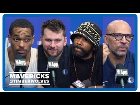 Luka Doncic, Kyrie Irving, P.J. Washington, Jason Kidd | Mavs-Wolves Game 3 postgame interviews