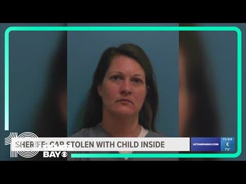 Woman accused of stealing delivery driver's car with 3-year-old inside in Hernando County