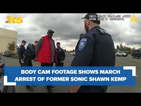 Body cam footage shows Tacoma police making contact with Shawn Kemp in the Tacoma Mall parking lot