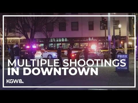 1 person shot in downtown Portland after multiple shootings, police say