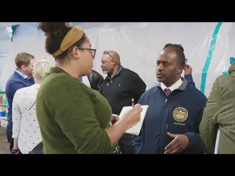 State Superintendent Thurmond tours flood damaged schools in Spring Valley