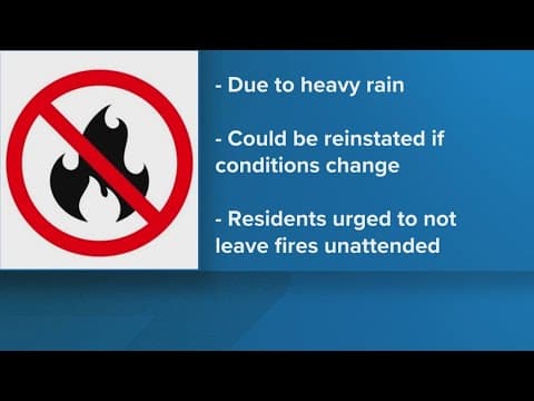 Burn ban lifted in Tangipahoa Parish