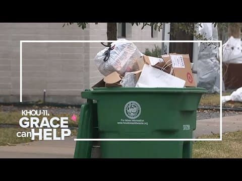Recycling hadn't been picked up in one community since before Christmas. Grace White got them help