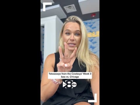 Three takeaways from the Cowboys' Week 3 loss to Chicago