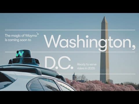 Driverless rideshare cars coming to DC in 2026