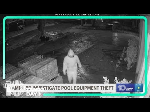 Men accused of stealing pool equipment from Tampa job site