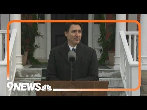 Canadian Prime Minister Justin Trudeau announces resignation
