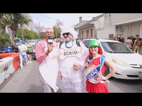 "Scrim" costume spotted in the Marigny