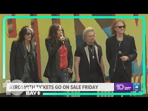 Aerosmith celebrating 5 decades of music on farewell tour at Amalie Arena