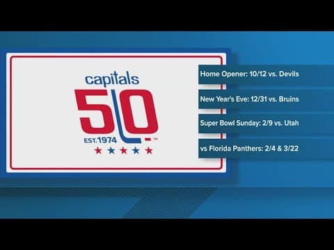 Washington Capitals release 2024-2025 schedule