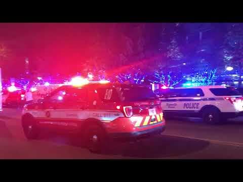 More than 200 first responders rally at Nationwide Children's Hospital to spread holiday cheer