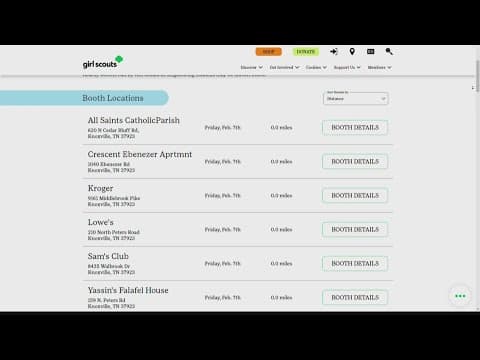 Girl Scouts getting ready for cookie season