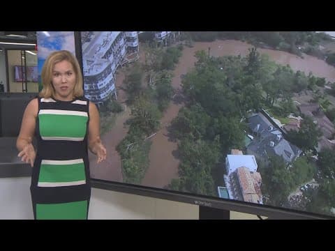 Aerial views of damage left by Hurricane Beryl in the Houston area