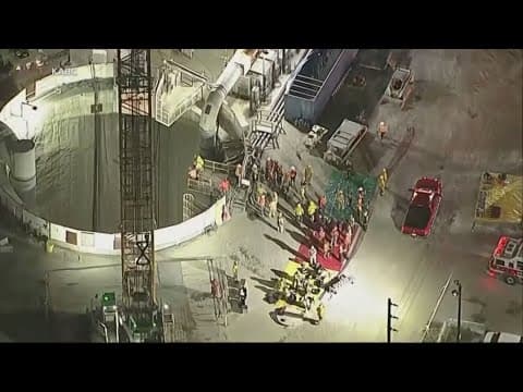 31 workers rescued after tunnel collapsed in California