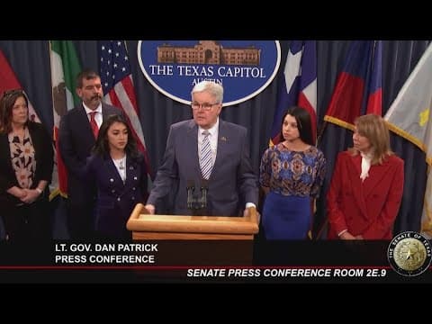 Lt. Gov. Dan Patrick pushes for changes pertaining to how bail works in Texas