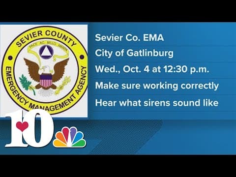 Sevier County to test emergency sirens