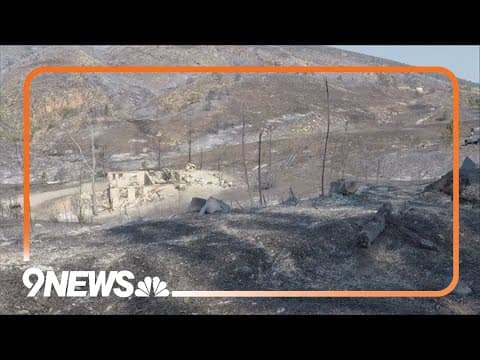Here's what it looks like inside the fire line for the Stone Canyon Fire