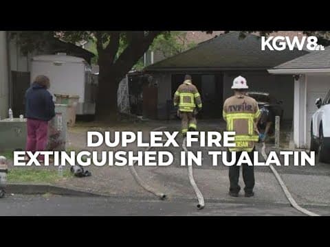 Firefighters extinguish duplex fire in Tualatin