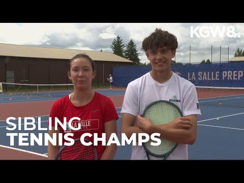 Tennis-playing brother and sister each excel at La Salle Prep