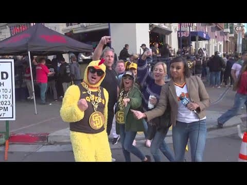 San Diego Padres Opening Day underway amid rainy conditions