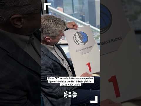 Mavs CEO reveals lottery envelope that gave franchise No. 1 draft pick