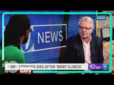 Jerry Springer dies after 'brief illness' at 79