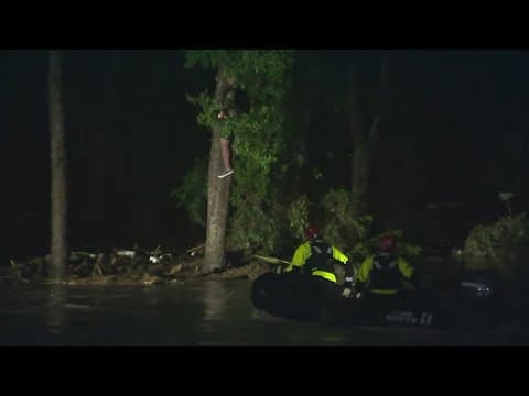 Flood waters turn roads into rivers in San Antonio