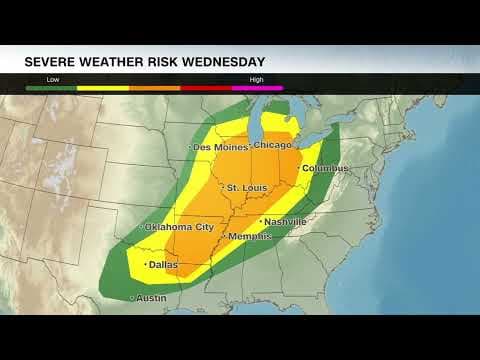 Tornado outbreak: Six states in the central U.S. are under tornado watches Wednesday