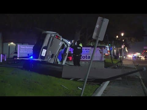 HPD: Car slams into police patrol unit in west Houston