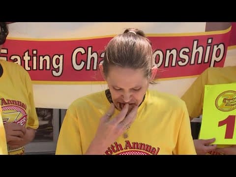 Maryland mother crowned burger-eating champion, after downing 40 patties