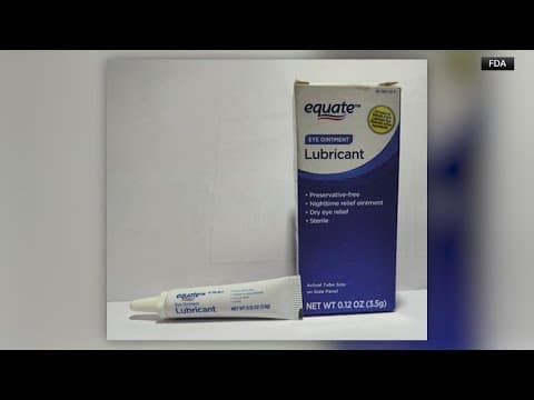 FDA announces eye ointment recall