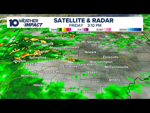 LIVE RADAR: Rain, thunderstorms moving through central Ohio