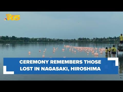 Ceremony on Seattle's Green Lake remembers dropping of the atomic bombs