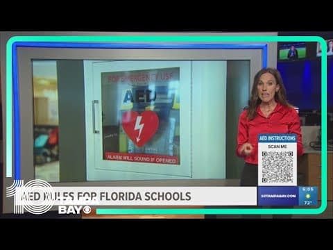 Are Florida schools required to have AEDs?