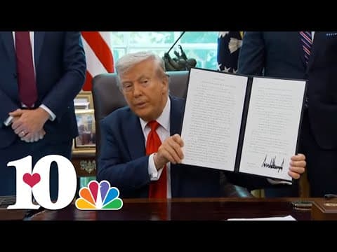 Trump signs executive orders on cashless bail, flag burning