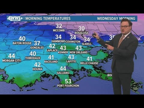 New Orleans Weather 10pm: Mild trend continues, chance for rain Thursday