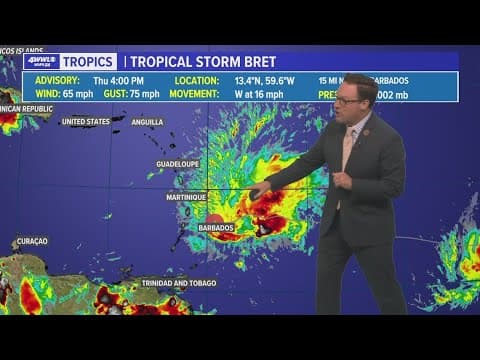 Thursday afternoon tropical update