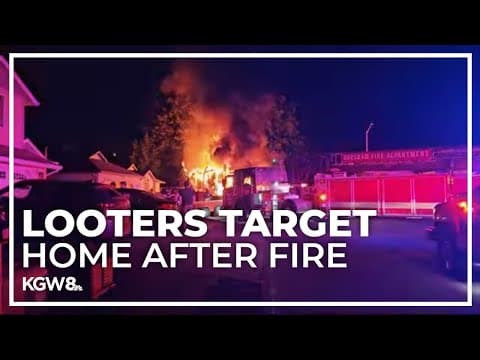 Gresham family's home looted after fire