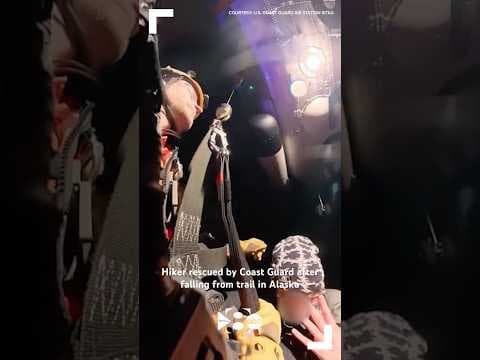 Hiker rescued by Coast Guard after falling from trail in Alaska